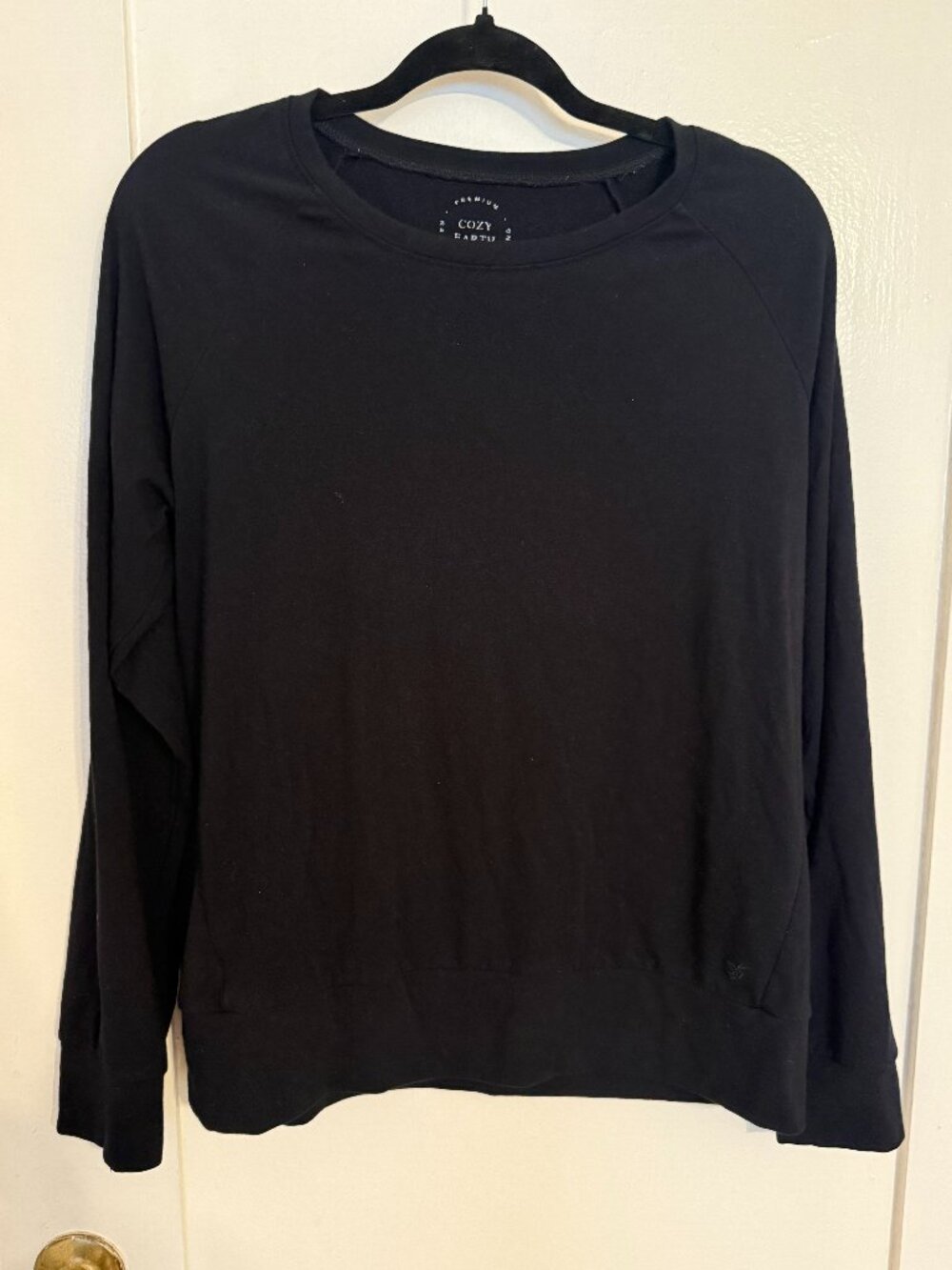 Cozy Earth Brushed Bamboo Pullover Crewneck Sweatshirt Women's M
